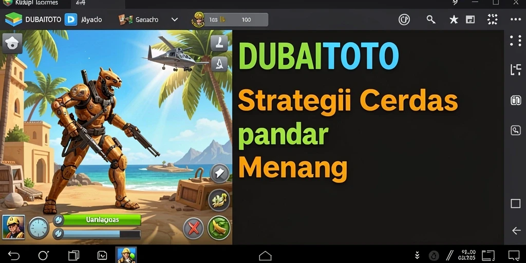 Sebuah tampilan mendebarkan dari gameplay dalam DUBAITOTO.