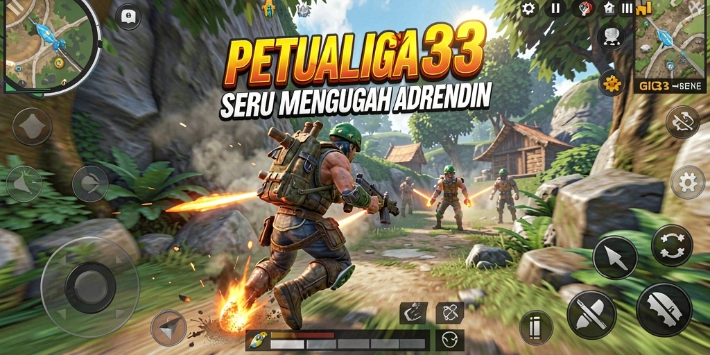 Tampilan gameplay GIGA33 yang memukau dan penuh aksi.