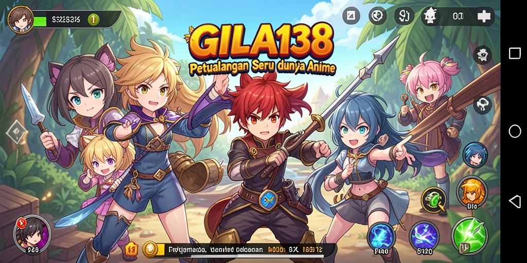 Screenshot yang menarik menampilkan karakter dan gameplay di GILA138.