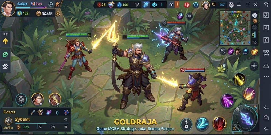 Gameplay seru di GOLDRAJA dengan grafis menakjubkan.
