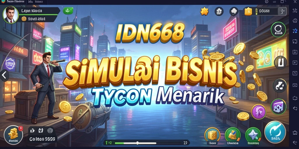 Tampilan gameplay IDN668 yang seru dan menantang dalam dunia Tycoon.