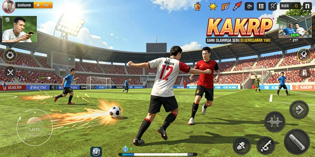 Tampilan gameplay yang menarik dan interaktif di KAKRP