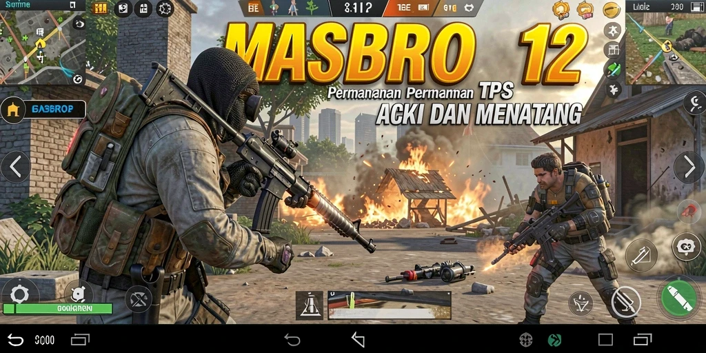 Tampilan gameplay seru di MASBRO12 dengan aksi menegangkan.