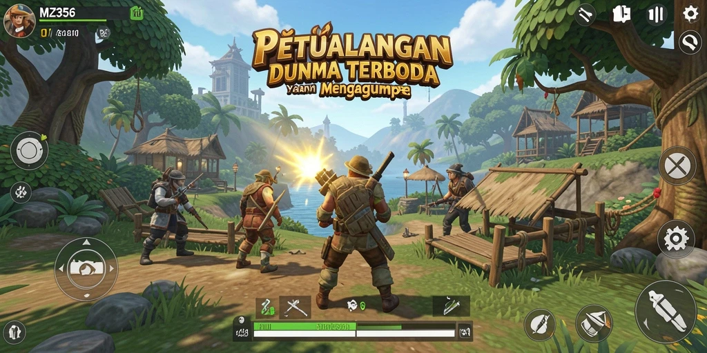 Tampilan gameplay <strong>MZ356</strong> yang menakjubkan dalam dunia Open World.