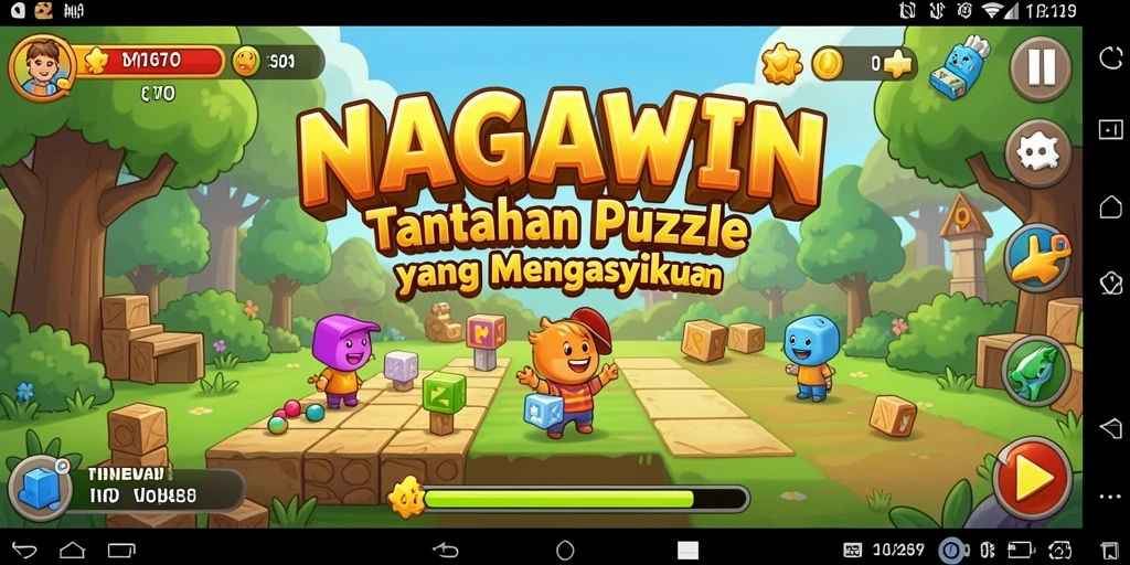 Tampilan gameplay NAGAWIN yang seru dan menantang.
