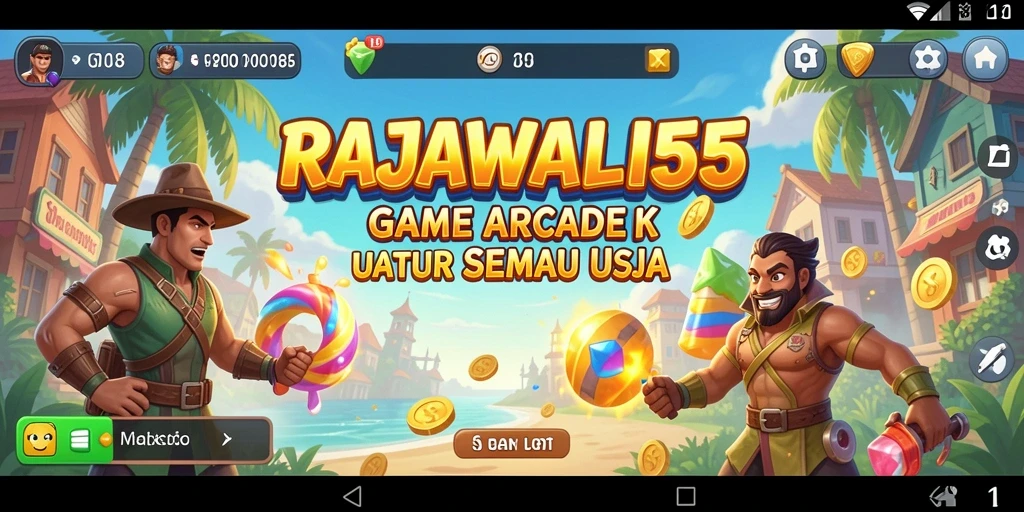 Tangkapan layar gameplay RAJAWALI55 yang menarik dan seru.
