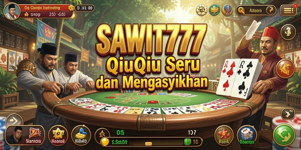 Screenshot gameplay SAWIT777 dengan tampilan interaktif QiuQiu.
