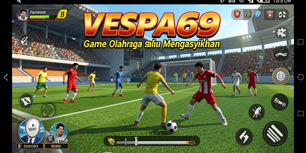 Tampilan gameplay VESPA69 yang mendebarkan dan penuh aksi.